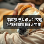 家庭旅行太累人？交通住宿时间管理5大实用建议
