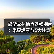 旅游文化地点选择指南:常见场景与5大注意事项(图1) 旅游文化地点选择指南:常见场景与5大注意事项(图1)
