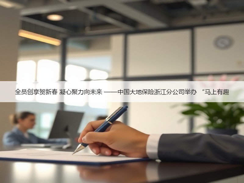 全员创享贺新春 凝心聚力向未来 ——中国大地保险浙江分公司举办 “马上有趣