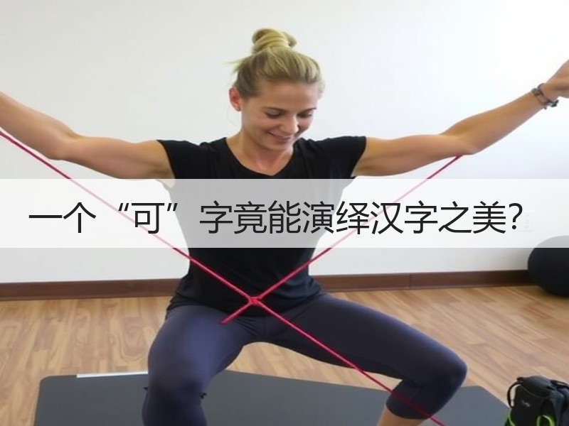 一个“可”字竟能演绎汉字之美？