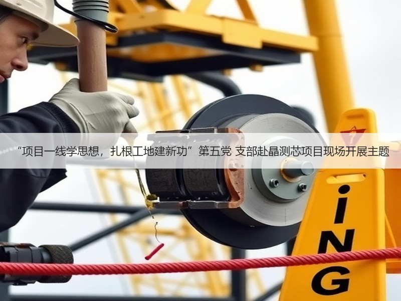 “项目一线学思想，扎根工地建新功”第五党 支部赴晶测芯项目现场开展主题