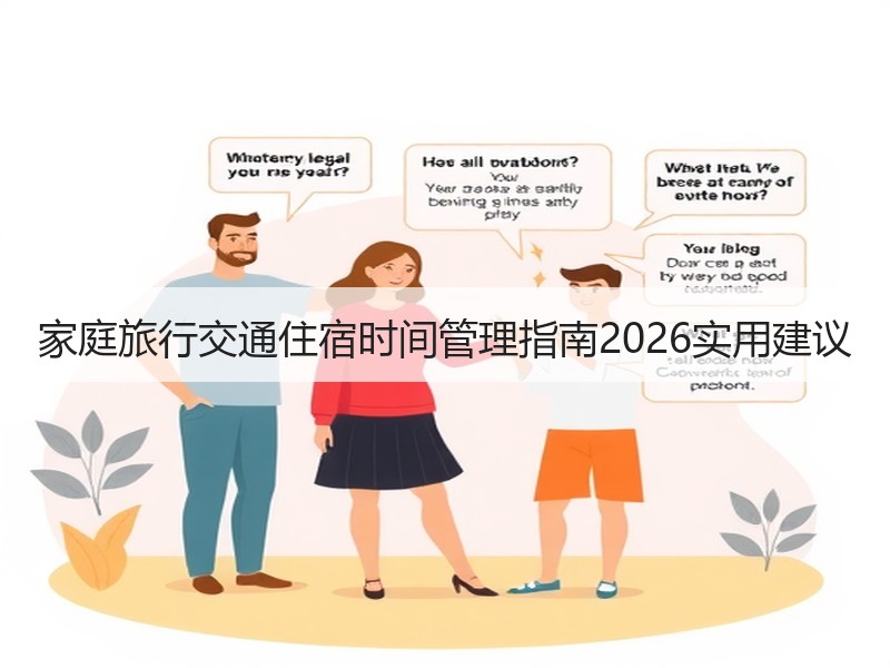 家庭旅行交通住宿时间管理指南2026实用建议
