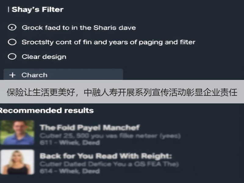 保险让生活更美好，中融人寿开展系列宣传活动彰显企业责任