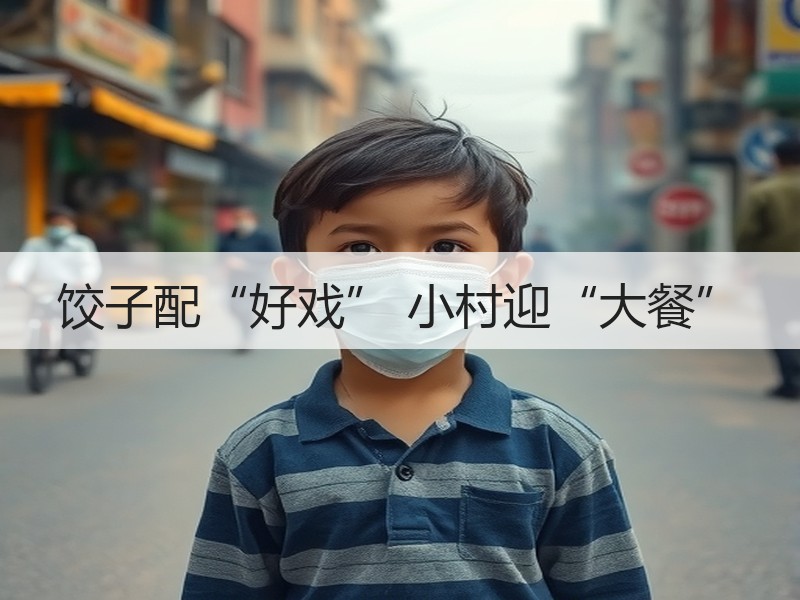饺子配“好戏” 小村迎“大餐”
