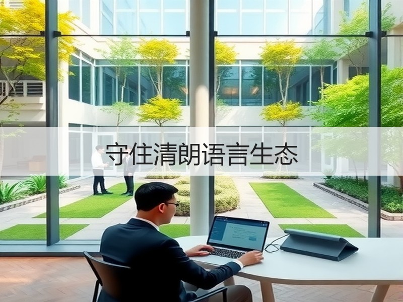 守住清朗语言生态