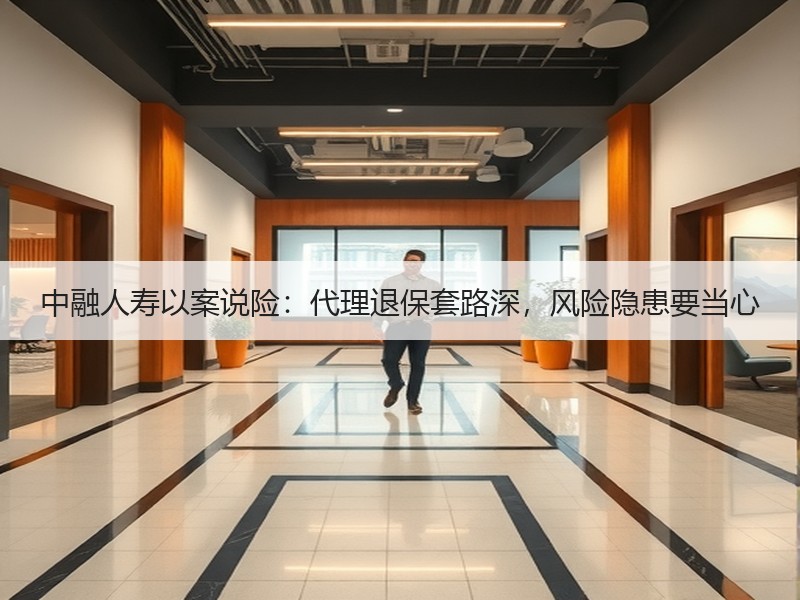 中融人寿以案说险：代理退保套路深，风险隐患要当心