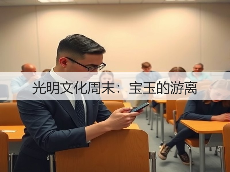 光明文化周末：宝玉的游离