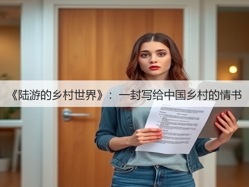 《陆游的乡村世界》：一封写给中国乡村的情书