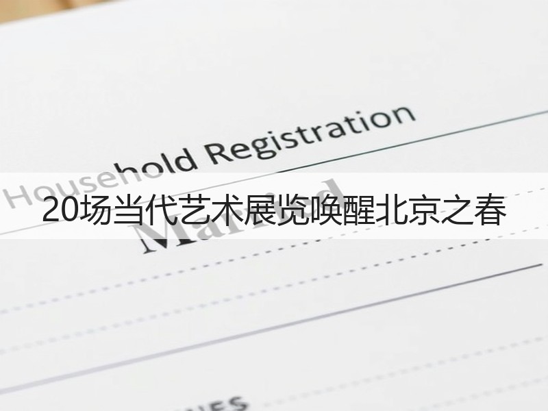 20场当代艺术展览唤醒北京之春