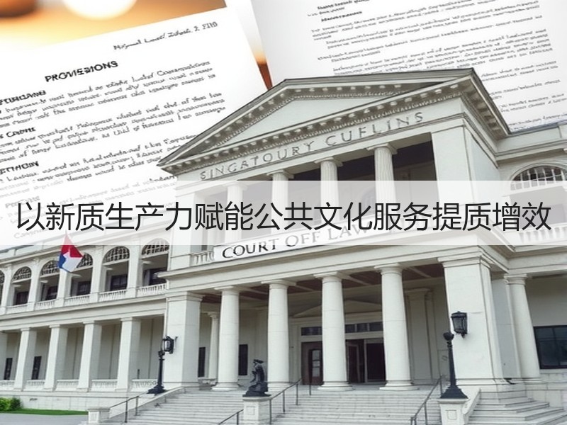 以新质生产力赋能公共文化服务提质增效