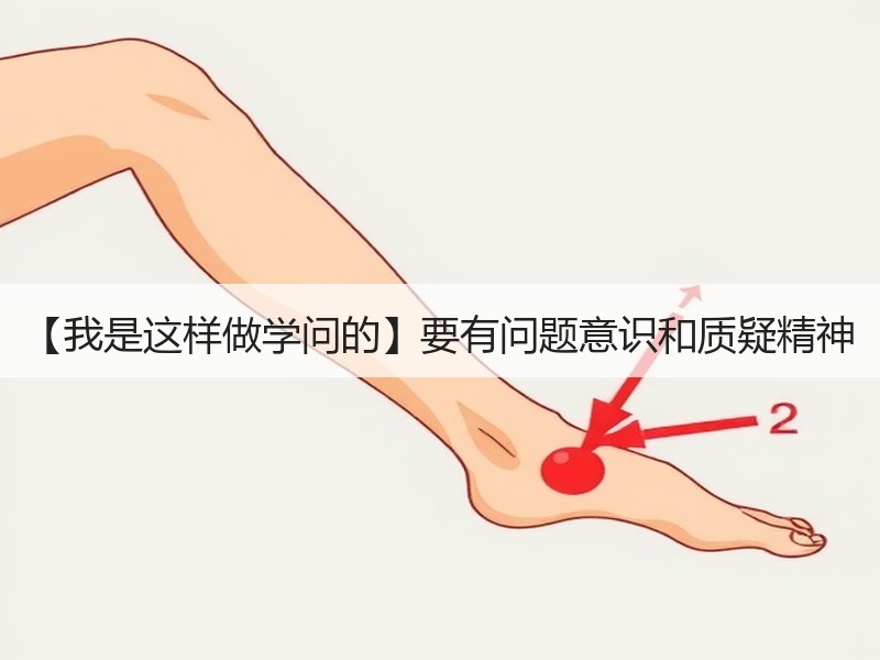 【我是这样做学问的】要有问题意识和质疑精神