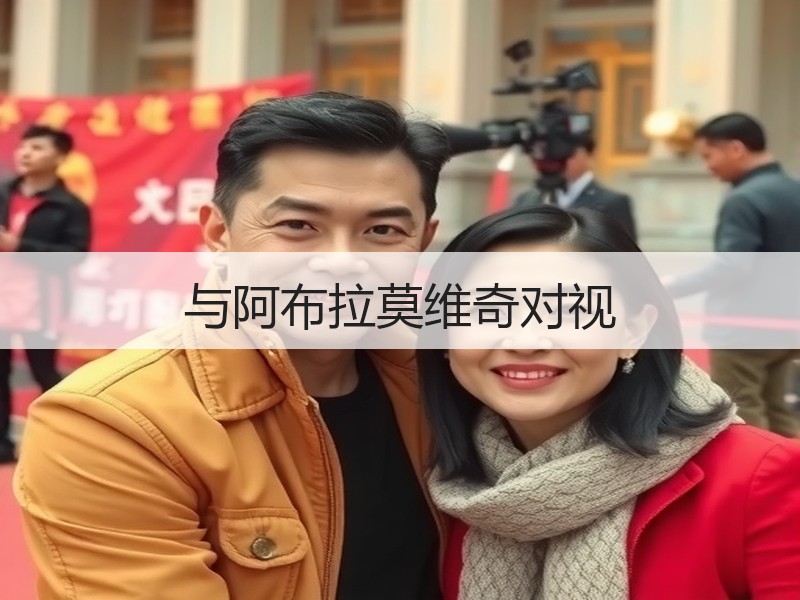 与阿布拉莫维奇对视
