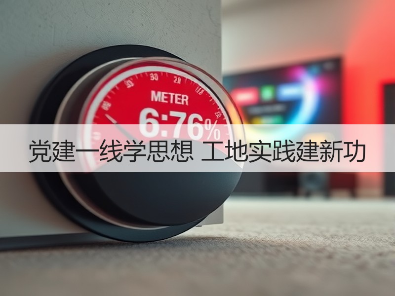党建一线学思想 工地实践建新功
