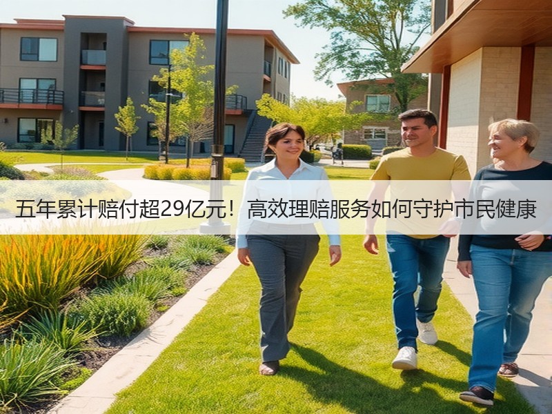 五年累计赔付超29亿元！高效理赔服务如何守护市民健康