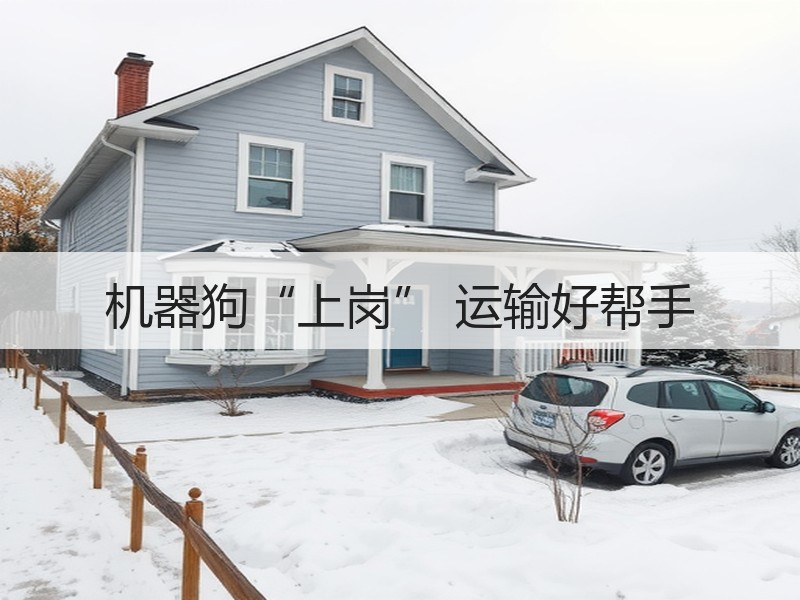 机器狗“上岗” 运输好帮手