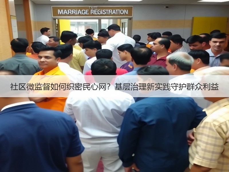 社区微监督如何织密民心网？基层治理新实践守护群众利益