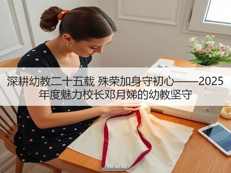 深耕幼教二十五载 殊荣加身守初心——2025 年度魅力校长邓月娣的幼教坚守