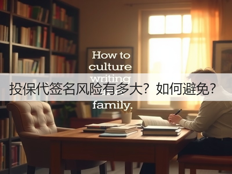 投保代签名风险有多大？如何避免？