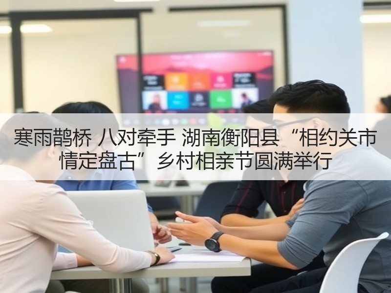 寒雨鹊桥 八对牵手 湖南衡阳县“相约关市 情定盘古”乡村相亲节圆满举行