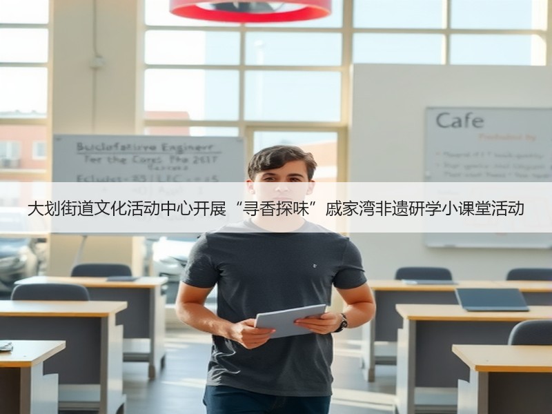 大划街道文化活动中心开展“寻香探味”戚家湾非遗研学小课堂活动