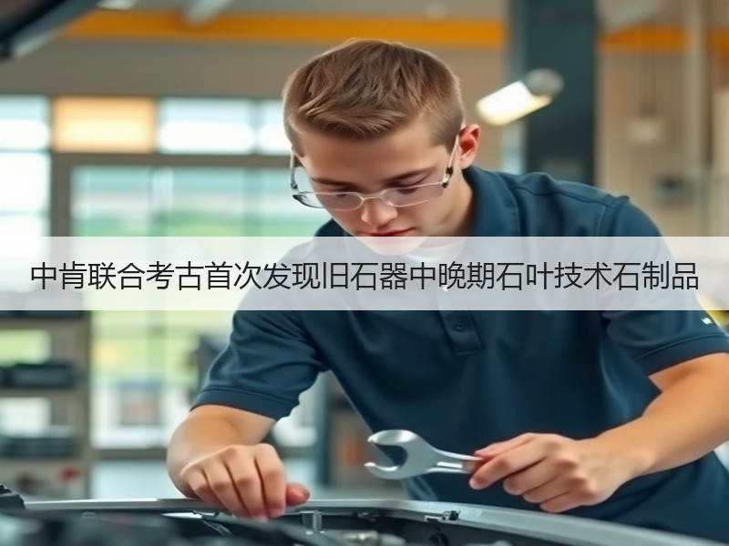 中肯联合考古首次发现旧石器中晚期石叶技术石制品