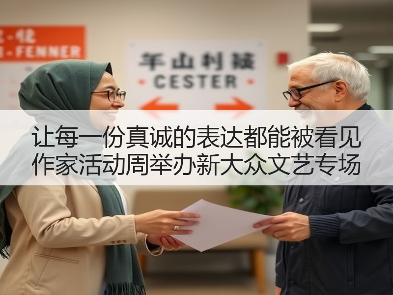 让每一份真诚的表达都能被看见 作家活动周举办新大众文艺专场