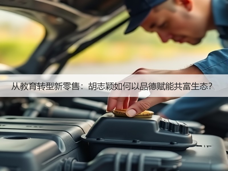 从教育转型新零售：胡志颖如何以品德赋能共富生态？