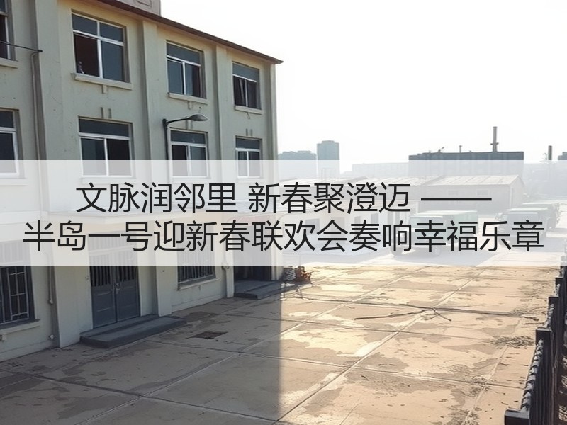 文脉润邻里 新春聚澄迈 —— 半岛一号迎新春联欢会奏响幸福乐章