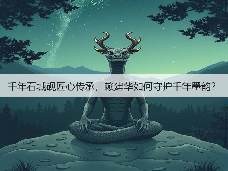 千年石城砚匠心传承，赖建华如何守护千年墨韵？