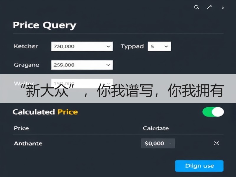 “新大众”，你我谱写，你我拥有