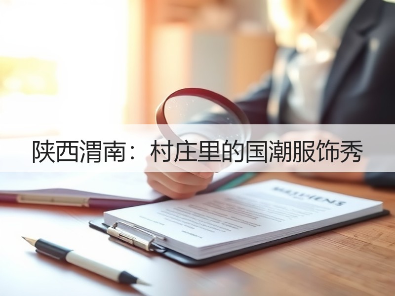 陕西渭南：村庄里的国潮服饰秀
