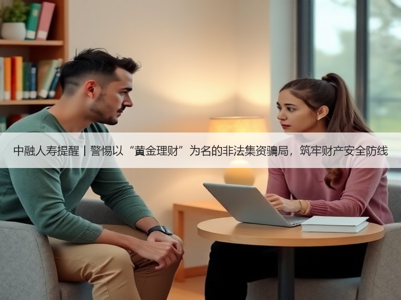 中融人寿提醒丨警惕以“黄金理财”为名的非法集资骗局，筑牢财产安全防线