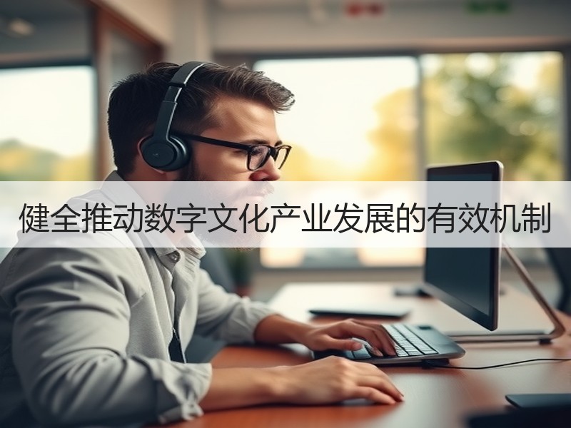健全推动数字文化产业发展的有效机制