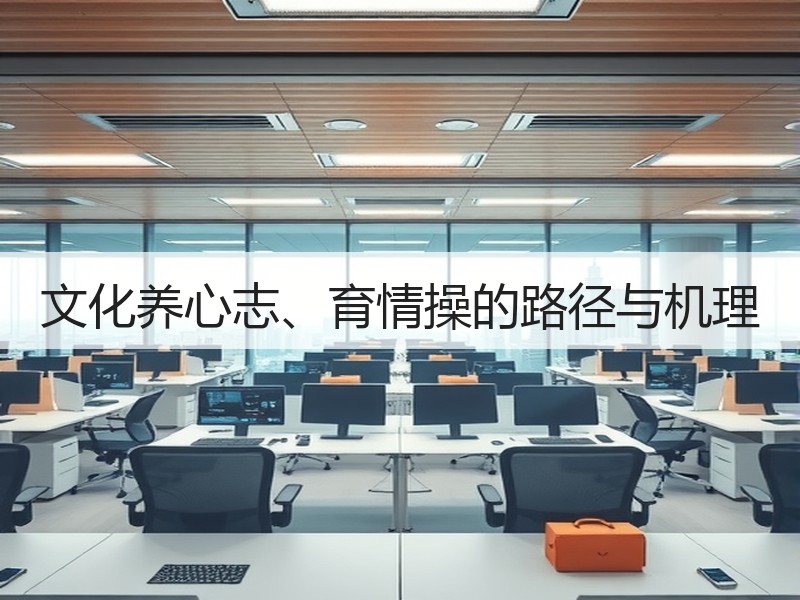 文化养心志、育情操的路径与机理