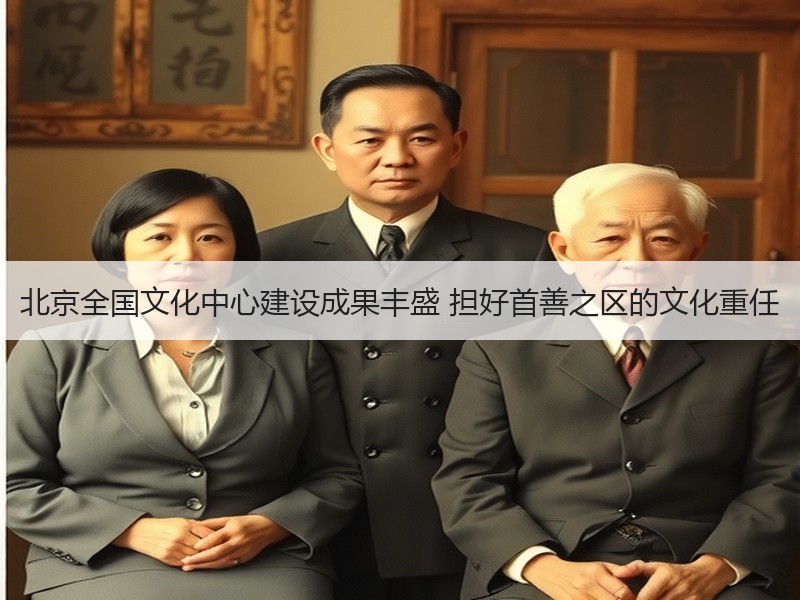 北京全国文化中心建设成果丰盛 担好首善之区的文化重任