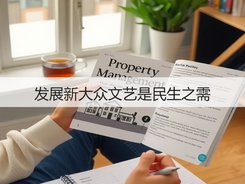 发展新大众文艺是民生之需
