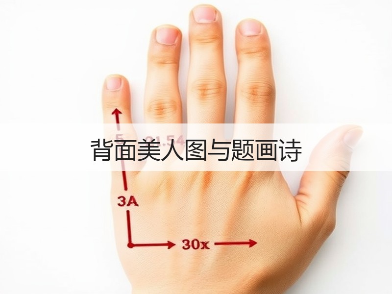 背面美人图与题画诗