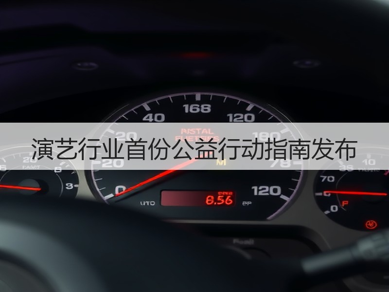 演艺行业首份公益行动指南发布