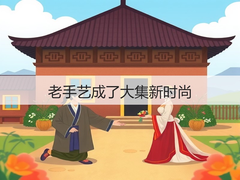 老手艺成了大集新时尚