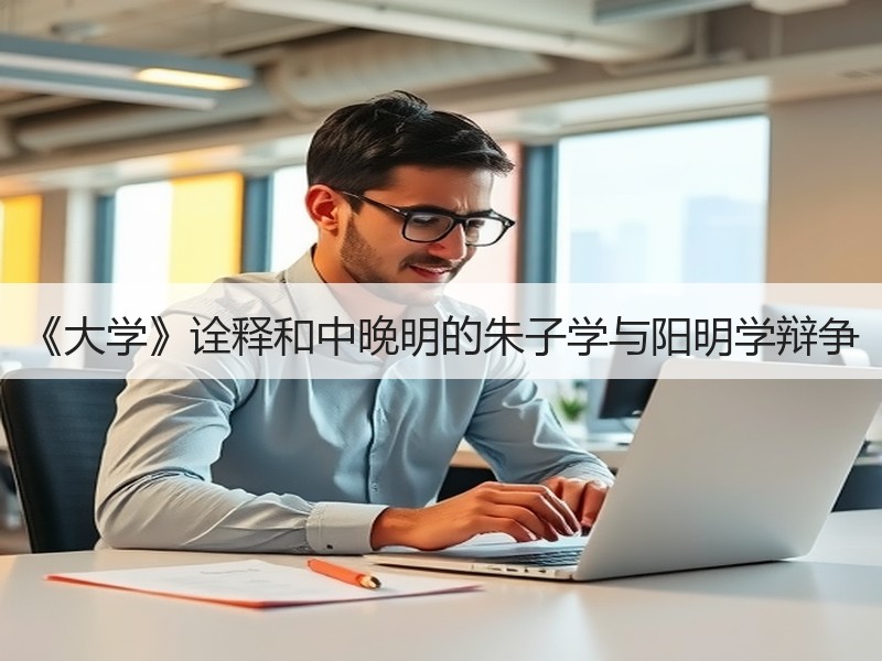 《大学》诠释和中晚明的朱子学与阳明学辩争