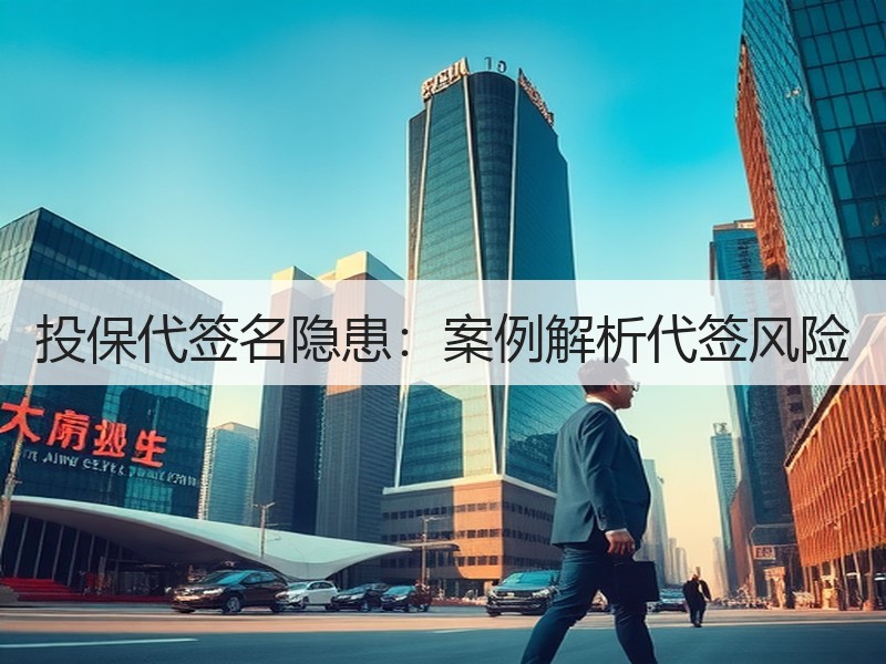 投保代签名隐患：案例解析代签风险