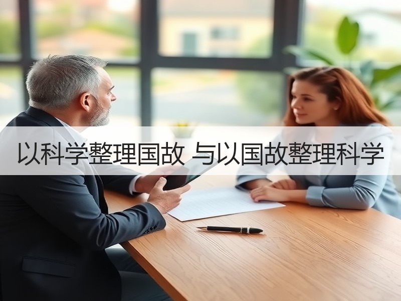 以科学整理国故 与以国故整理科学