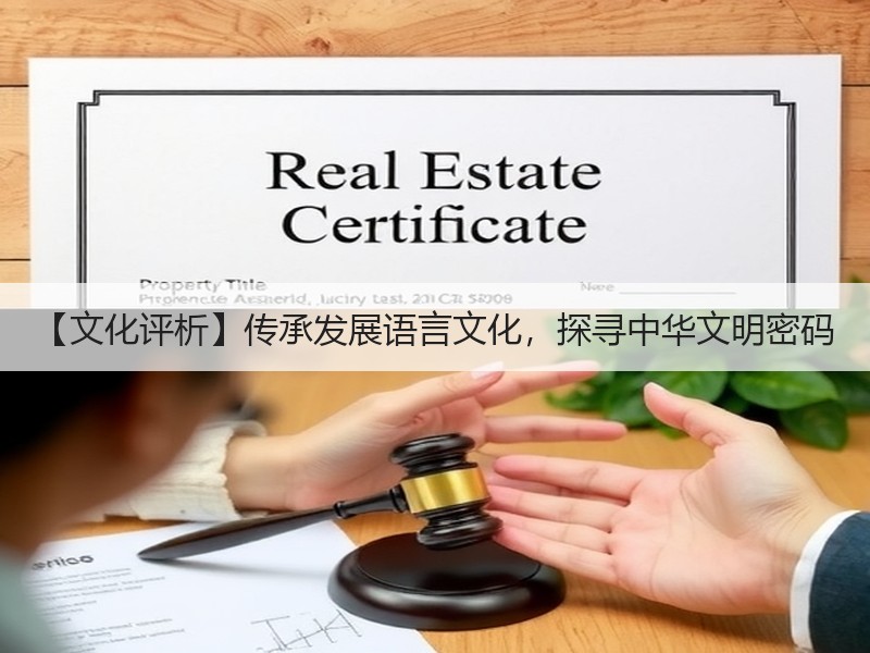 【文化评析】传承发展语言文化，探寻中华文明密码