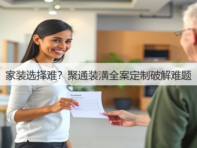 家装选择难？聚通装潢全案定制破解难题