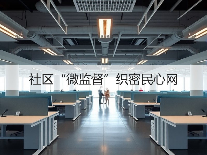 社区“微监督”织密民心网