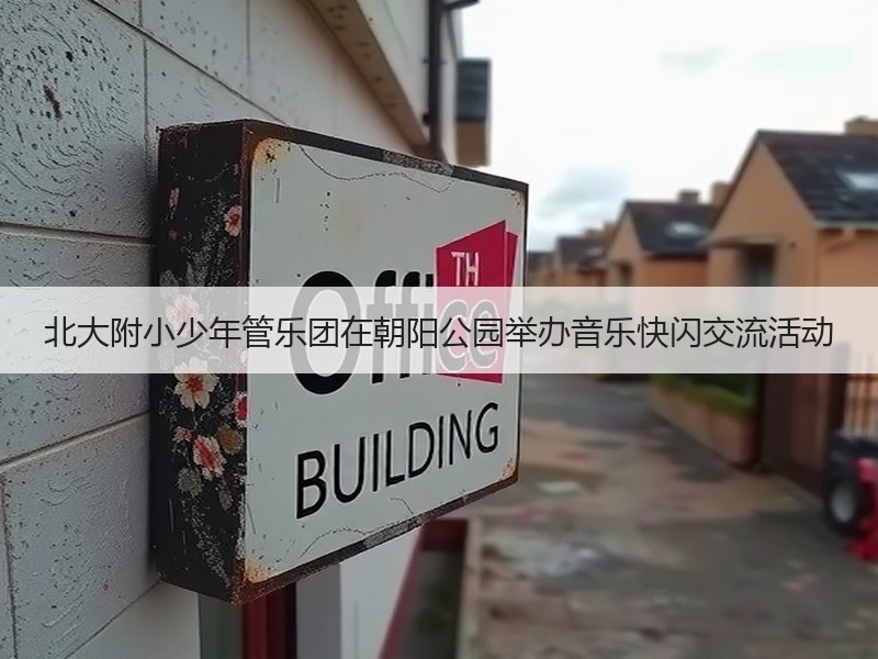 北大附小少年管乐团在朝阳公园举办音乐快闪交流活动