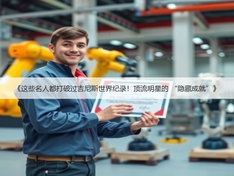 《这些名人都打破过吉尼斯世界纪录！顶流明星的 “隐藏成就”》